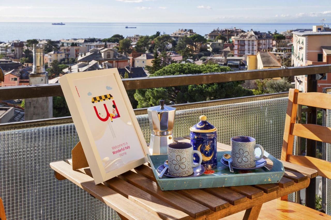 Homey Seaview Apartment By Wonderful Italy Genova Eksteriør bilde